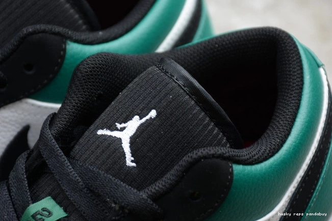 Rep Husky Black Jordan 553558-113 Green Mystic White Air 1 Low 0718